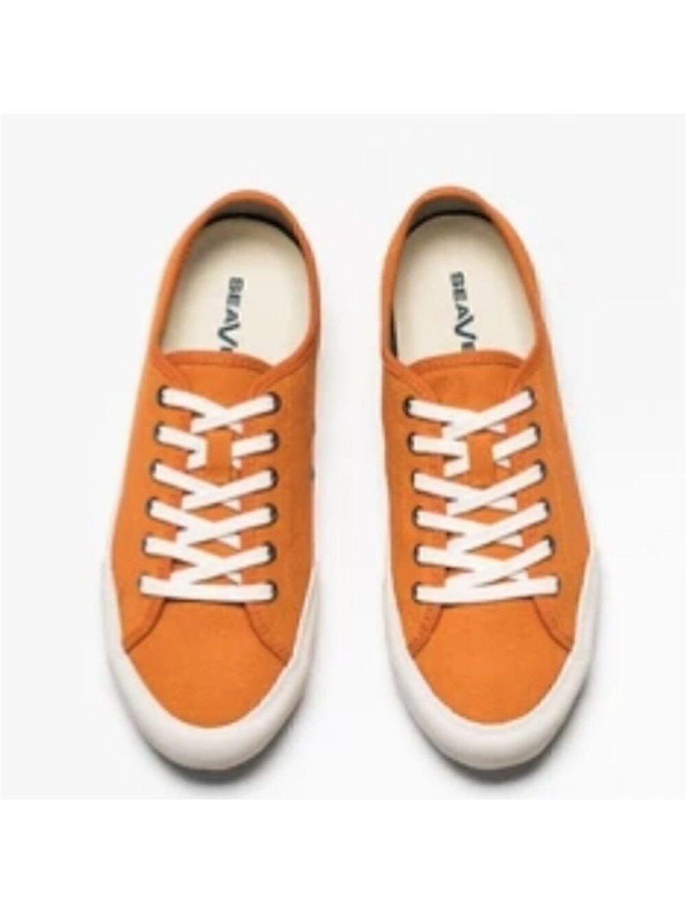Seavees Monterey Tie Boat Deck Sneaker Tangeringe